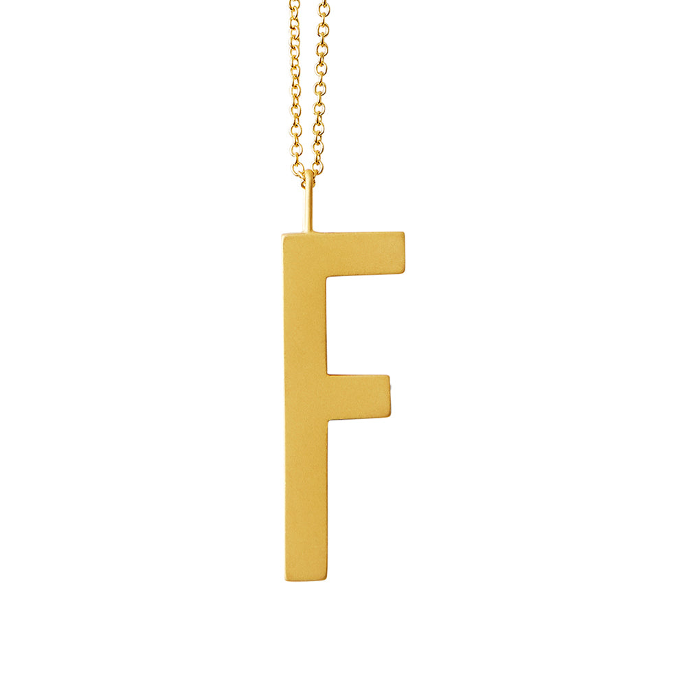 Design Letters Design Letters Archetypes vedhæng, forgyldt - 30 mm. - Bahne